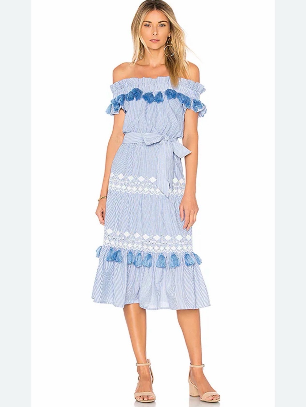 Tularosa Lana Dress in Getty Stripe L